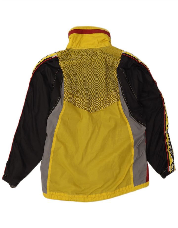Asics Veste de pluie graphique pour homme UK 38 Jaune moyen Colourblock