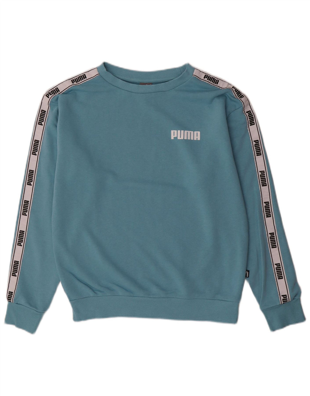 PUMA Sweat-shirt surdimensionné graphique pour femme UK 6 XS Bleu