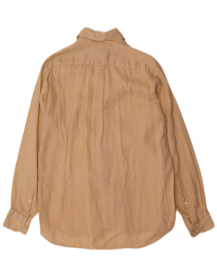 Brooksfield Chemise Homme Taille 40 Lin Beige Moyen