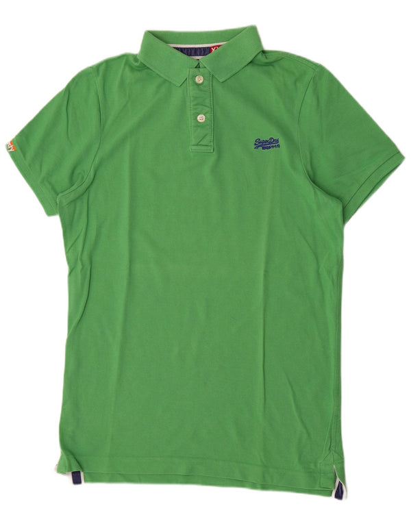 Superdry Polo Homme 2XL Vert Coton