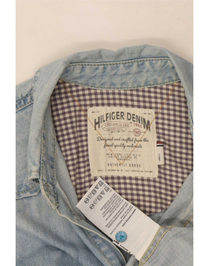 Tommy Hilfiger Chemise en Jean Homme Petit Bleu Coton