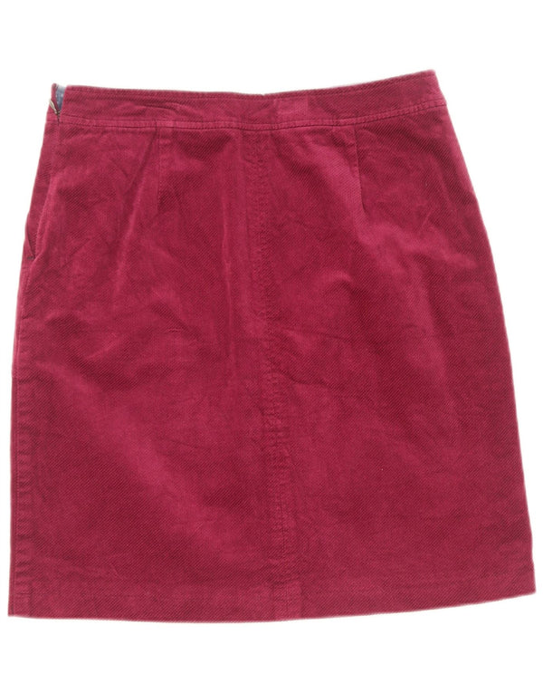 Jupe en velours côtelé White Stuff pour femme UK 10 Small W28 Coton marron