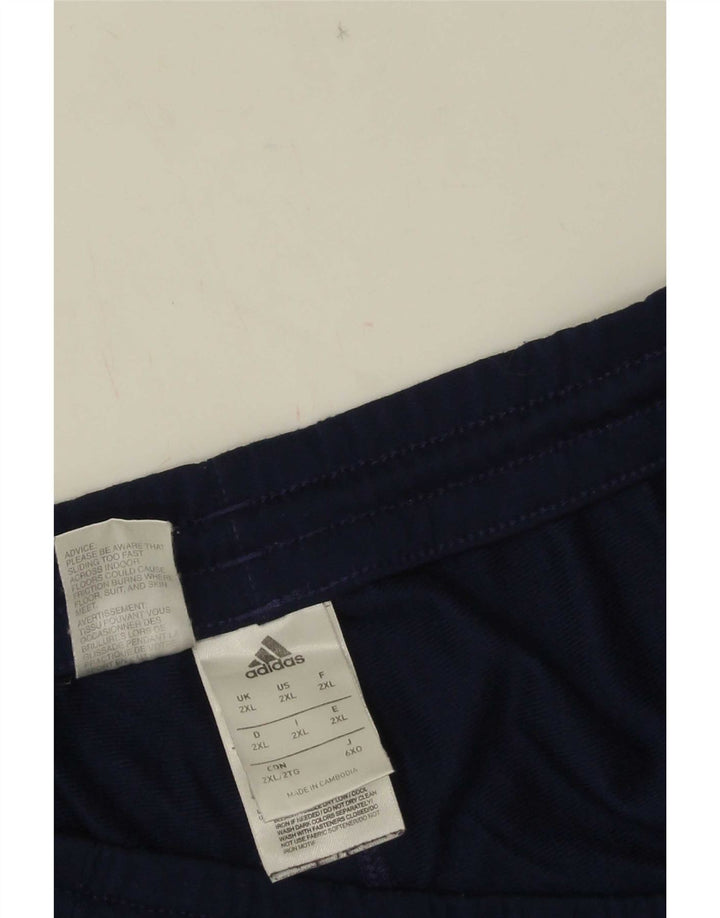 Adidas Pantalon de survêtement pour homme Joggers 2XL Bleu marine Polyester