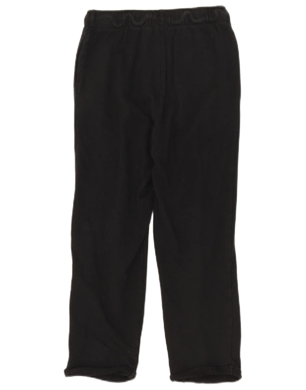 Zara Pantalon de survêtement court pour femme UK 10 Small Noir Coton