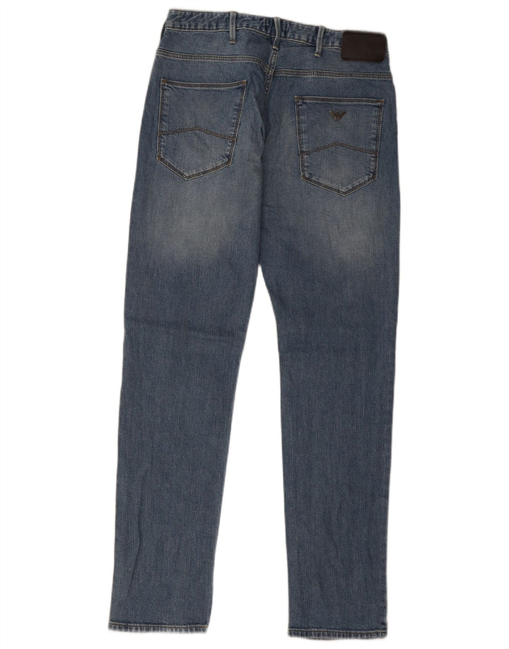 Armani Homme Jean Droit W30 L31 Bleu Coton