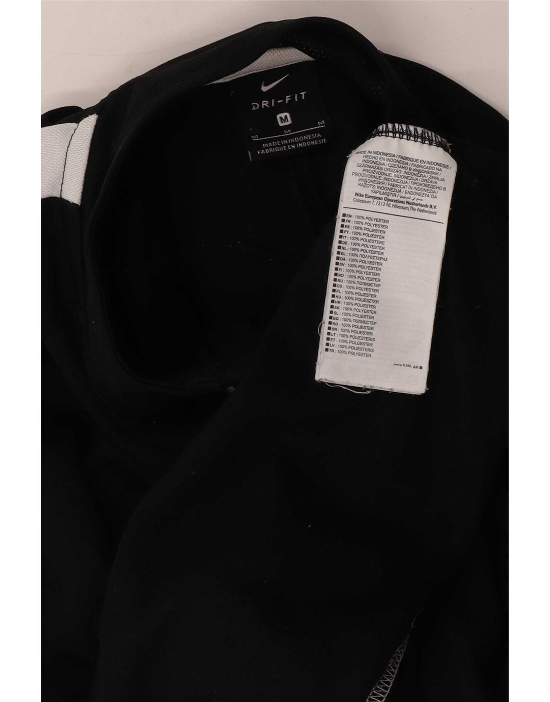 Veste de survêtement Nike Dri Fit pour hommes, polyester color block noir moyen
