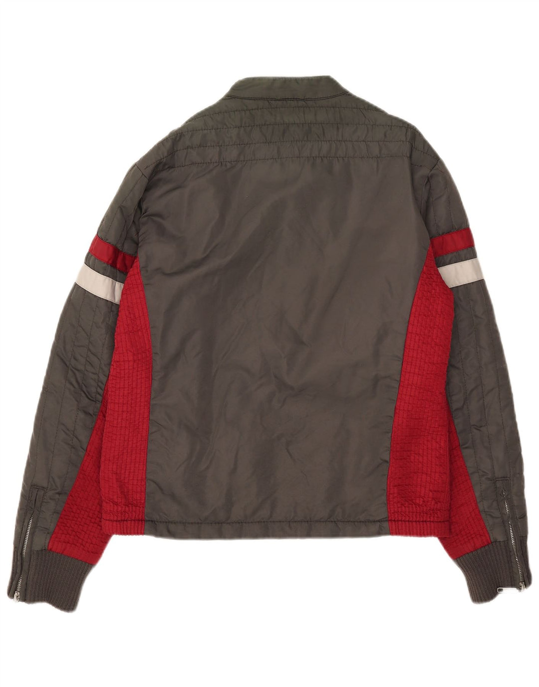 Energie Veste Bomber Homme UK 40 Large Gris Colorblock