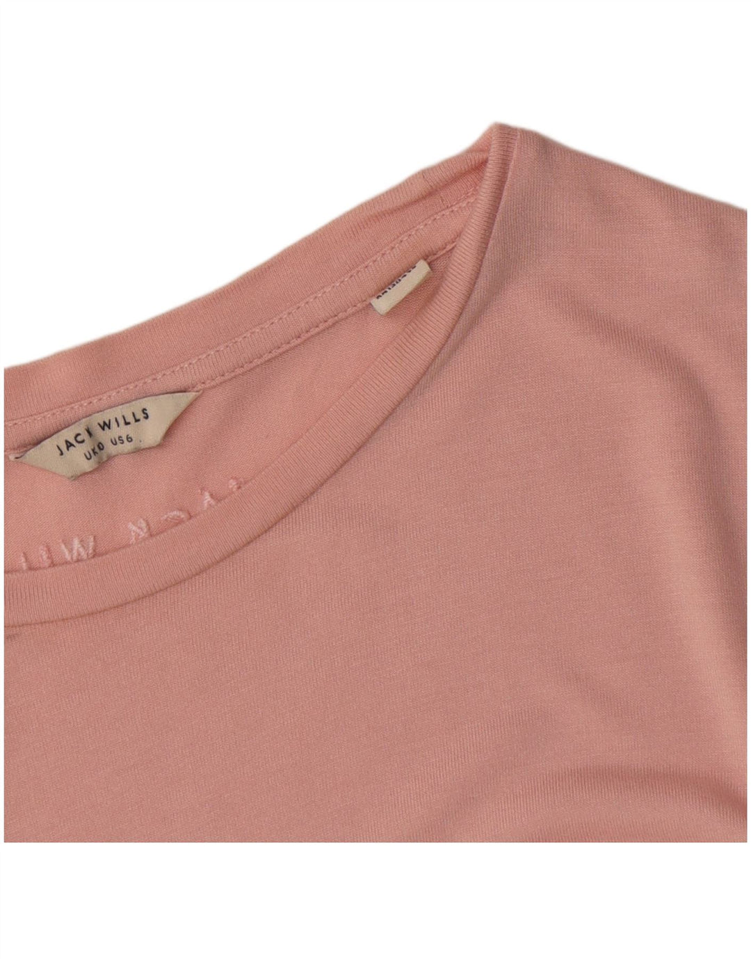 Jack Wills T-shirt surdimensionné pour femme UK 10 Petite viscose rose