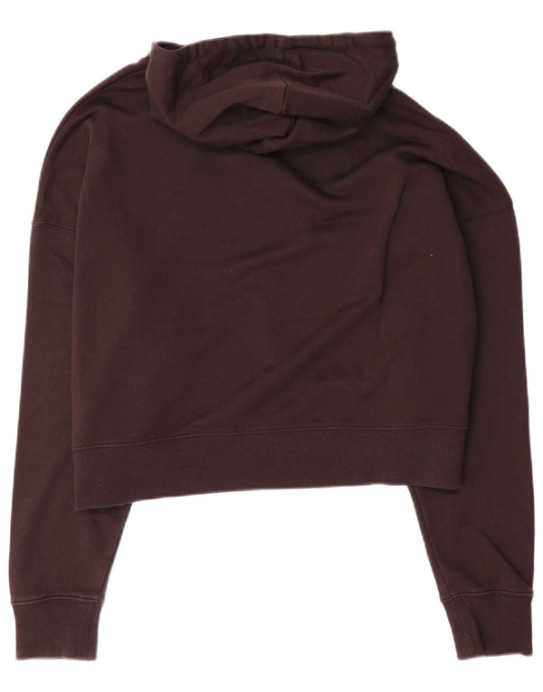 Puma Pull à capuche oversize Crop Graphic pour femme UK 18 XL Noir Coton