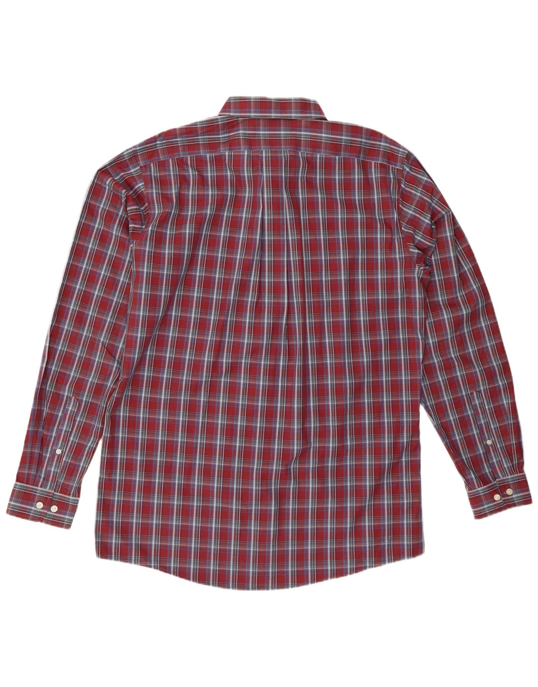 Eddie Bauer Chemise haute coupe classique pour homme en coton à carreaux bordeaux