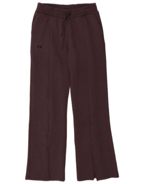 Under Armour Pantalon de survêtement large pour femme UK 10 Small Marron Polyester
