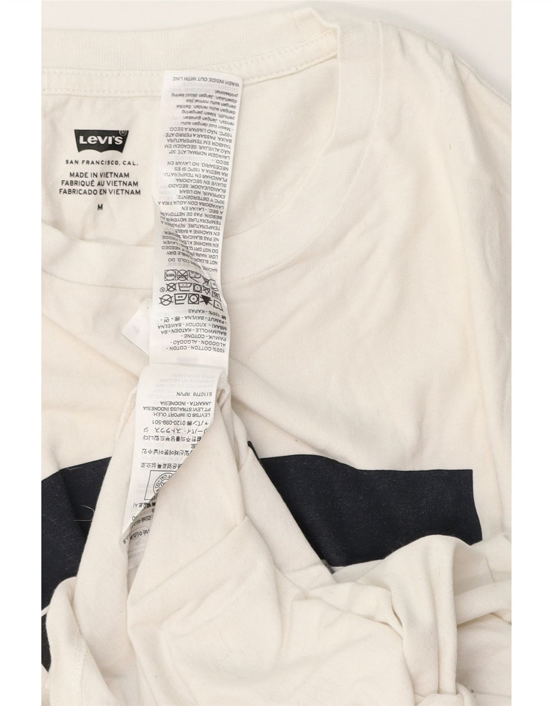 Levi's Tee-Shirt Graphique Homme Blanc Moyen Coton