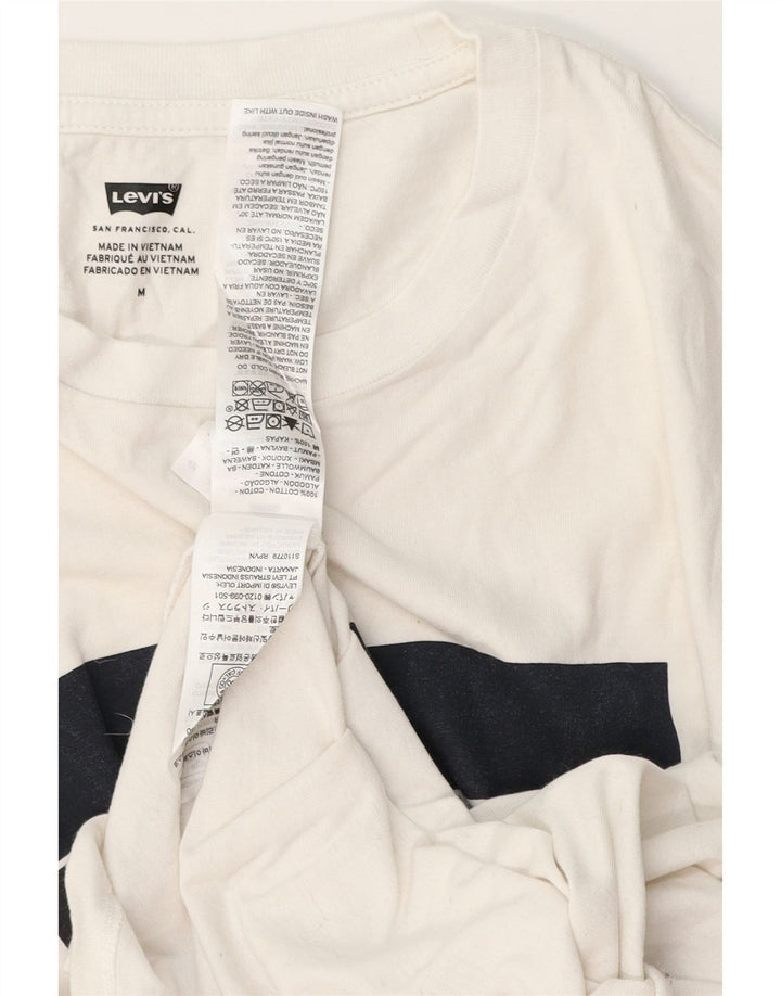 Levi's Tee-Shirt Graphique Homme Blanc Moyen Coton