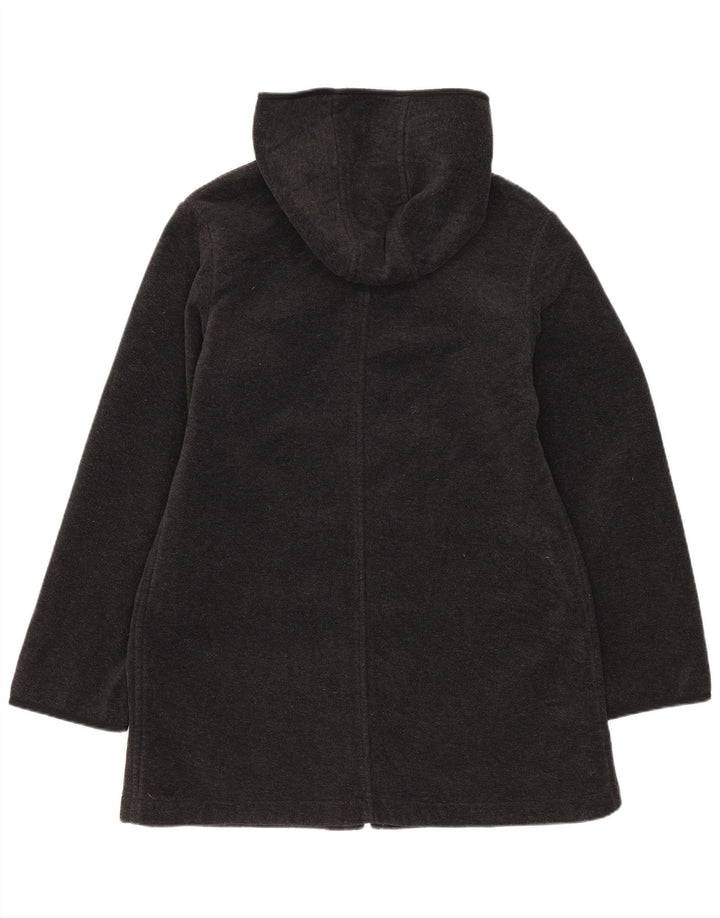 Benetton Veste polaire à capuche pour femme UK 12 Gris moyen