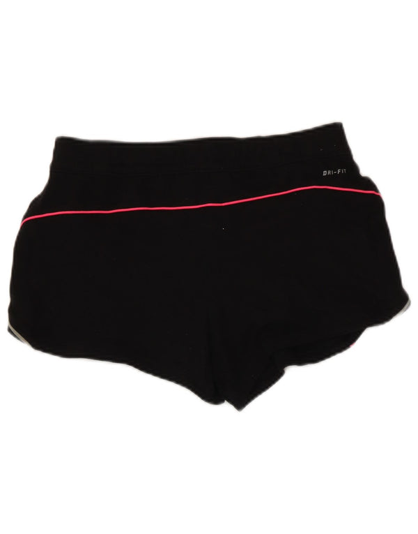 Nike Short de sport Dri Fit Graphic pour femme UK 14 en coton noir moyen