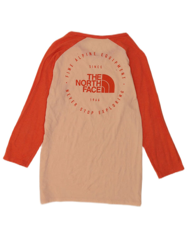 The North Face Haut graphique pour femme à manches 3/4 UK 12 Rose moyen Colourblock