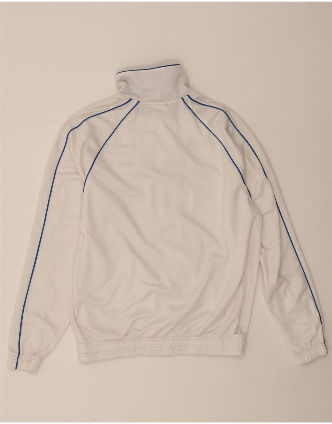 Asics Veste de survêtement pour homme Small Blanc Polyester