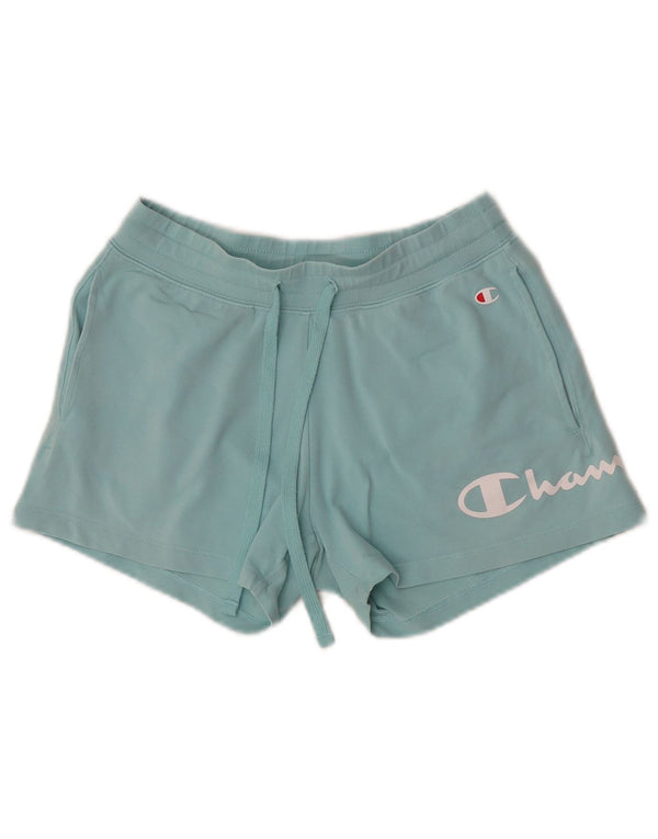 Champion Short de sport graphique pour femme UK 4 XS Turquoise