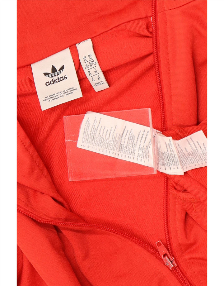Adidas Veste de survêtement pour homme XL Rouge Polyester
