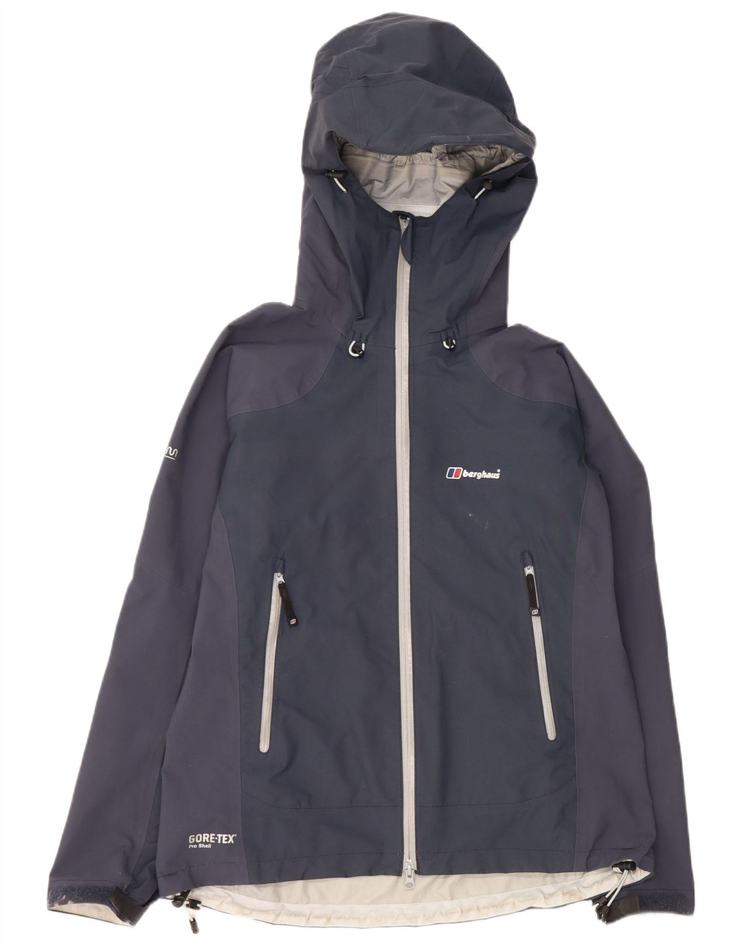 BERGHAUS Veste de pluie à capuche pour homme UK 38 Medium Bleu marine Nylon