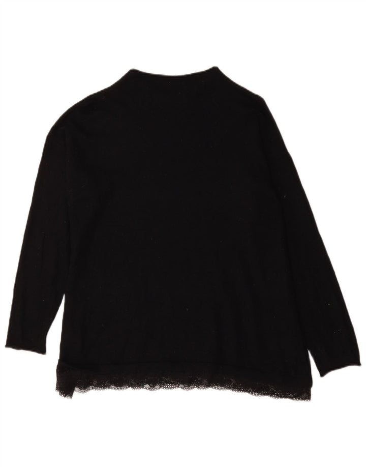 Marks & Spencer Pull col roulé pour femme UK 14 Large Noir