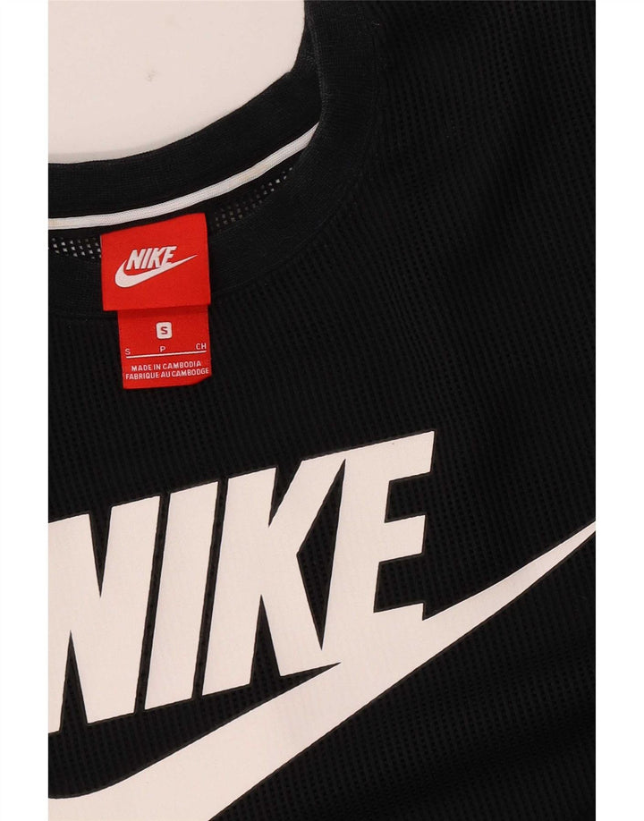 Nike Débardeur graphique pour homme, petit, noir à fines rayures