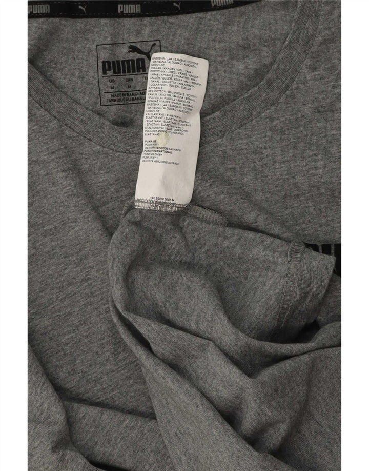Puma T-Shirt Homme Gris Moyen Coton