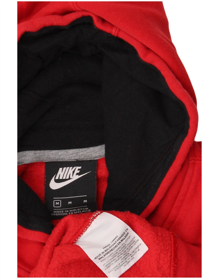 Nike Pull à capuche graphique en coton rouge moyen pour homme