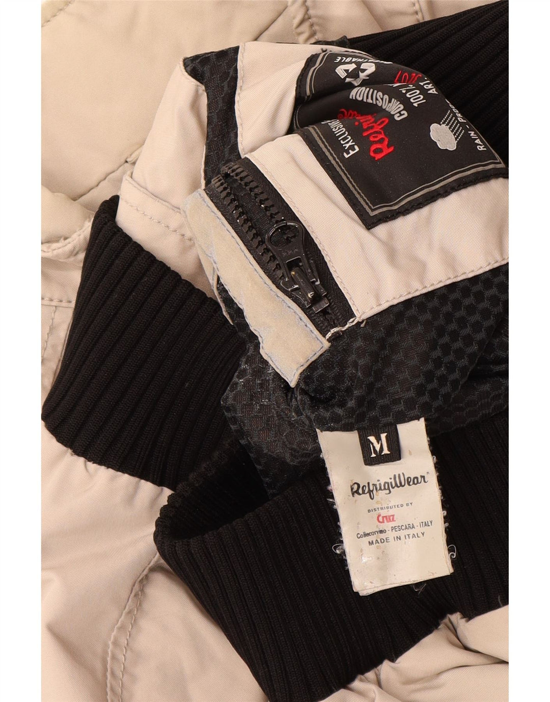 Refrigiwear Femme Cruz Bomber Jacket UK 14 Beige Moyen Polyamide