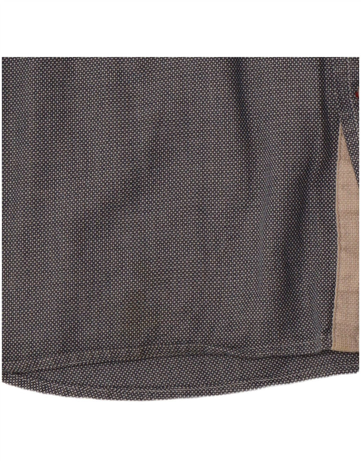 TOMMY HILFIGER Chemise Regular Fit Homme Gris Pois Coton