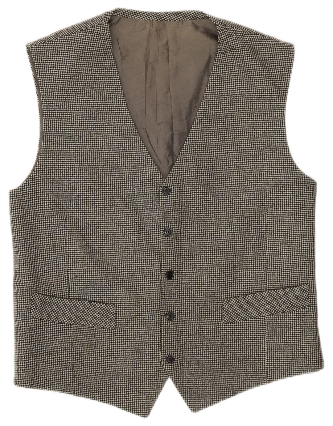 gilet homme vintage petit pied de poule gris