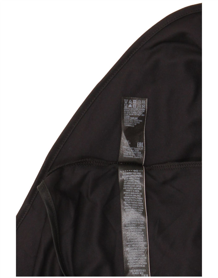 Marks & Spencer Robe Slip Femme UK 18 XL Noir Polyester