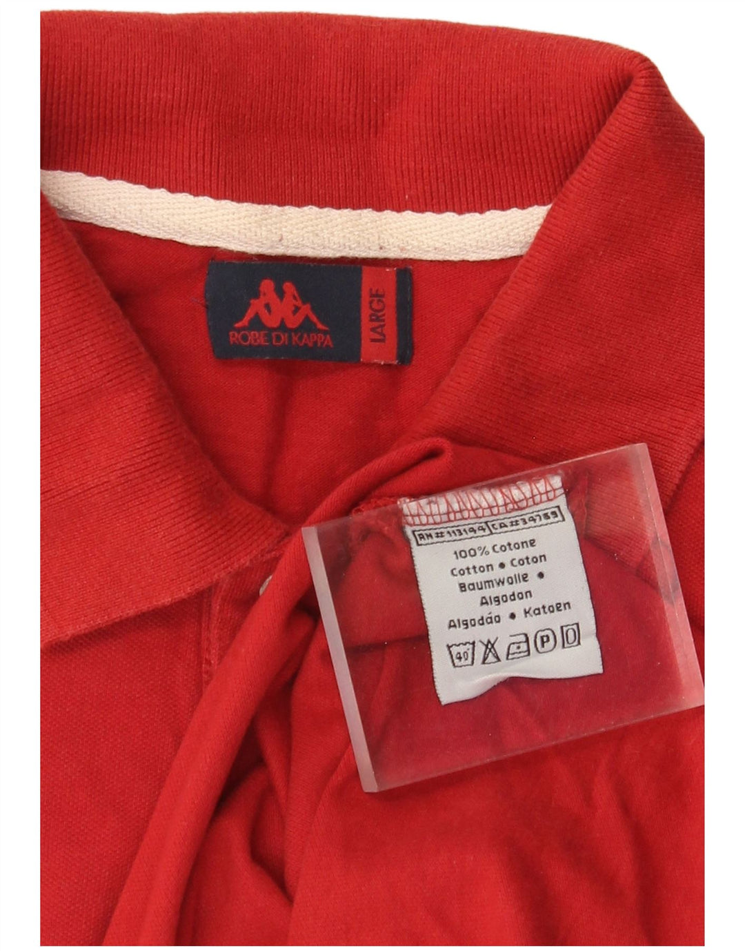 Kappa Polo Homme Grand Rouge Coton