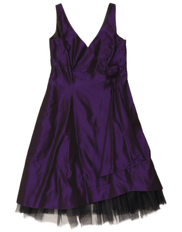 Debut Robe trapèze sans manches pour femme UK 42 Acétate violet moyen