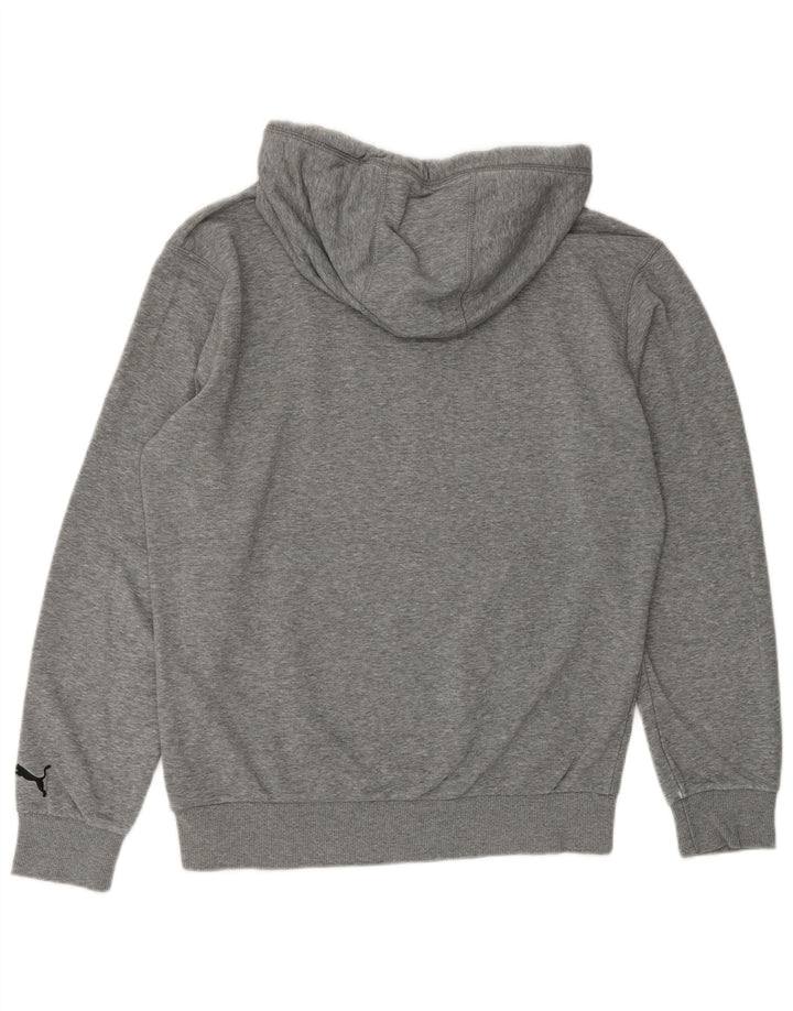 PUMA Pull à capuche graphique homme petit gris moucheté en polyester