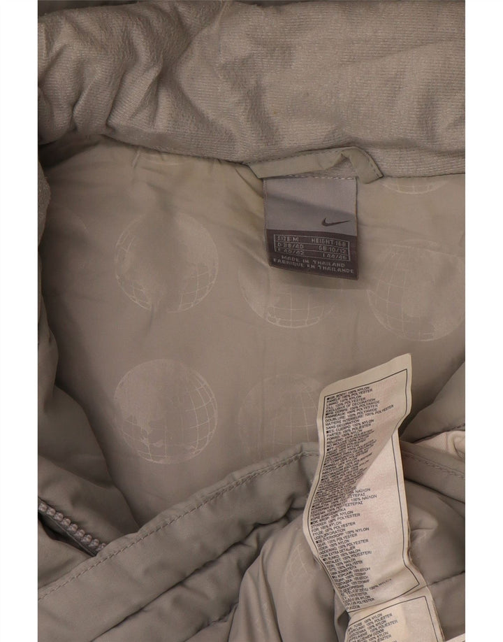 Adidas Veste rembourrée à capuche pour femme UK 10/12 Gris moyen Colourblock