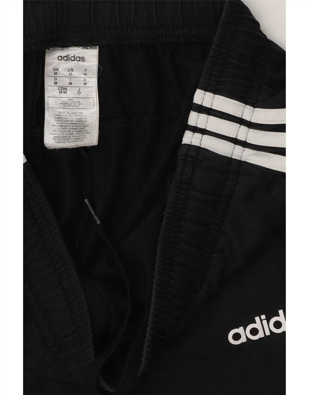 Adidas Pantalon de survêtement pour homme en coton noir moyen