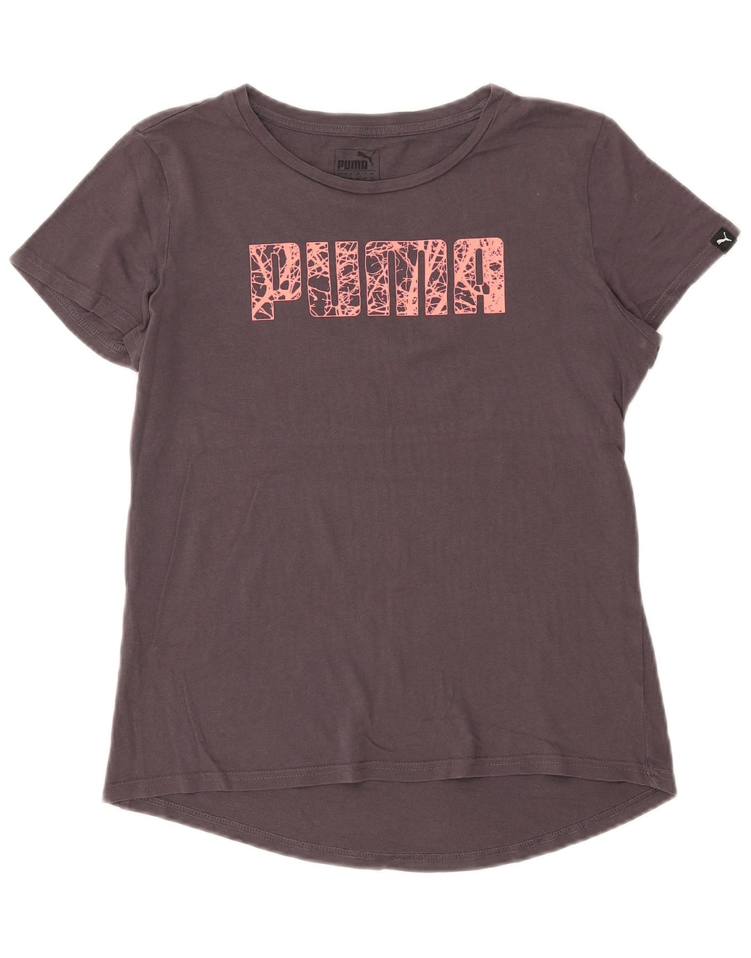 Puma T-shirt graphique pour femme UK 12 Gris moyen