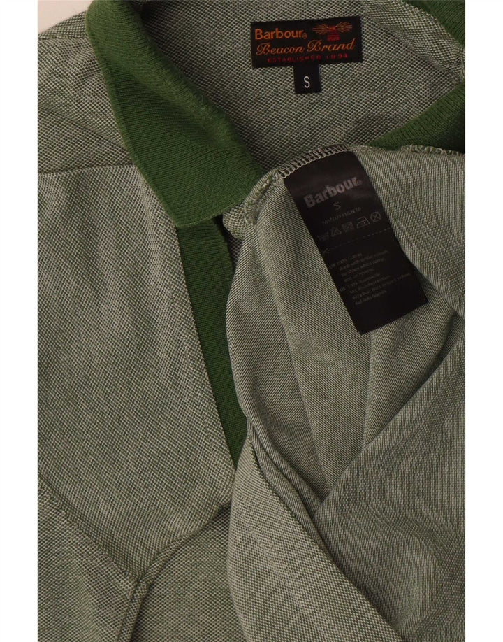Barbour Polo Homme Petit Coton Vert