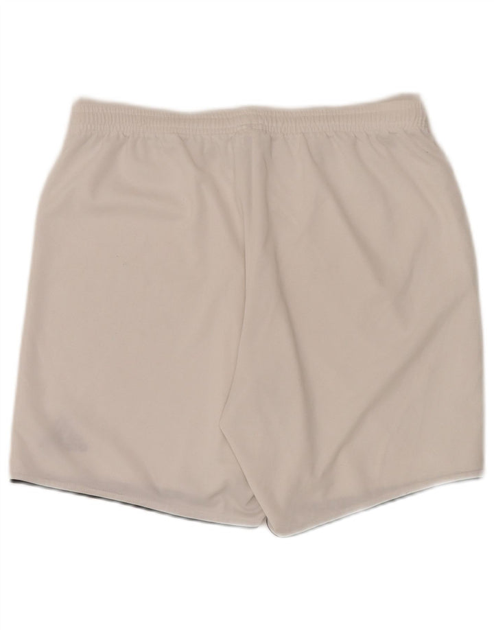 ADIDAS Short de Sport Climalite Homme Blanc Moyen Polyester