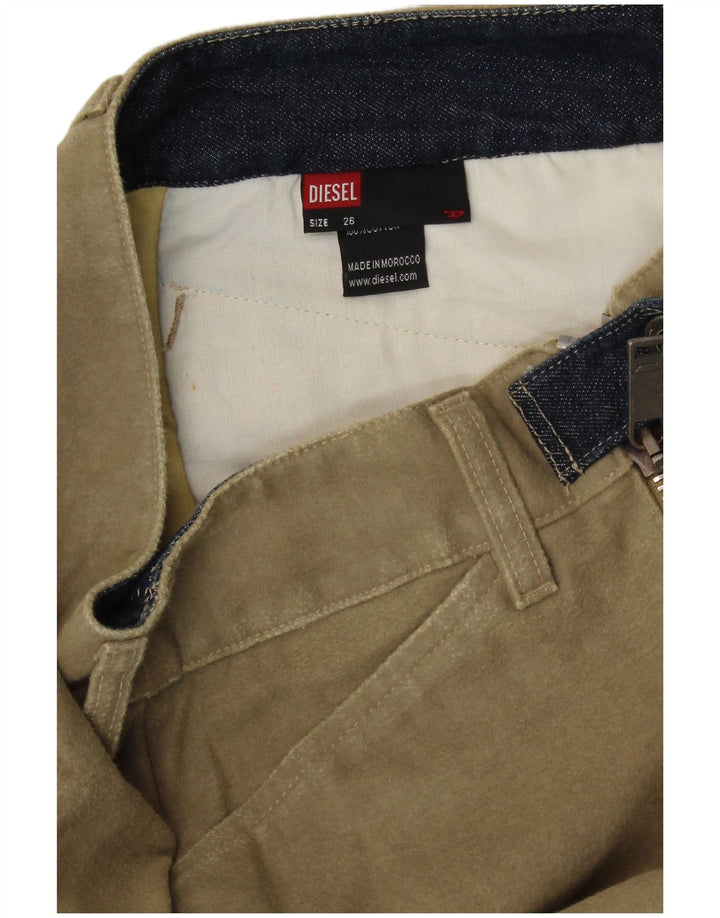 Jupe crayon Diesel Femme W26 Small Kaki Coton