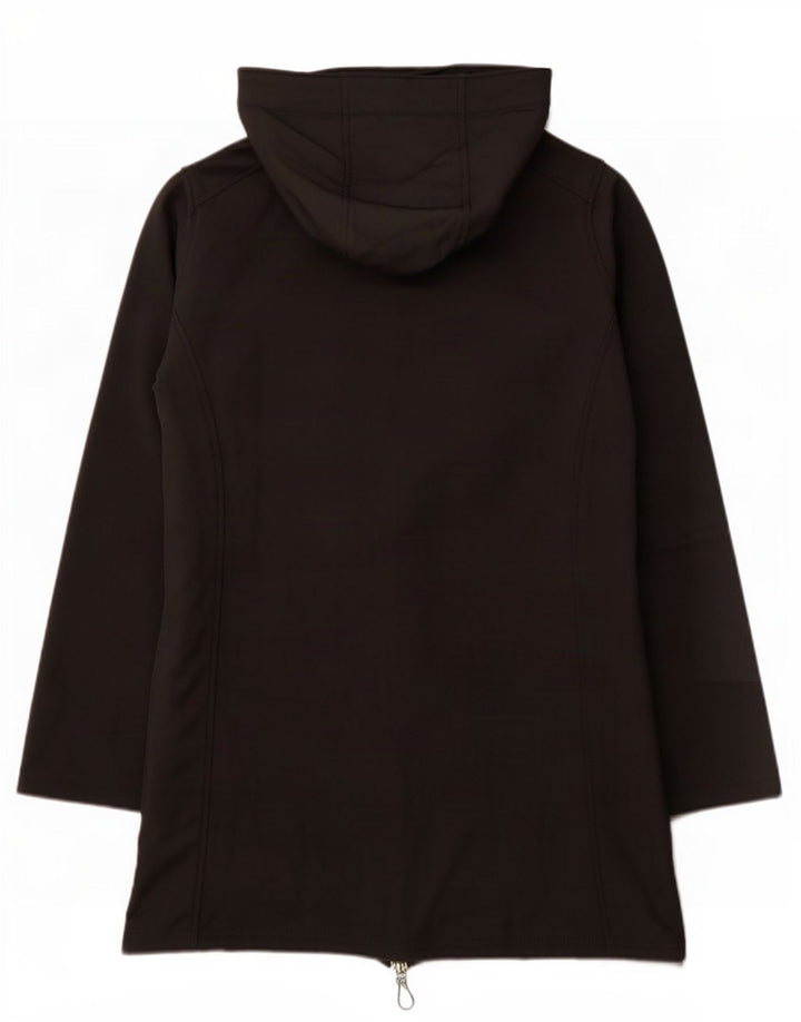 Lotto Manteau coupe-vent à capuche pour femme UK 46 Large Noir Polyester