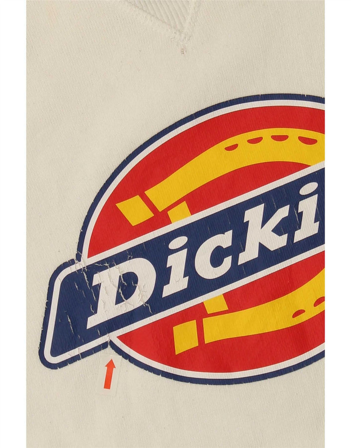 Dickies Homme Graphic Sweatshirt Jumper XS Blanc Coton