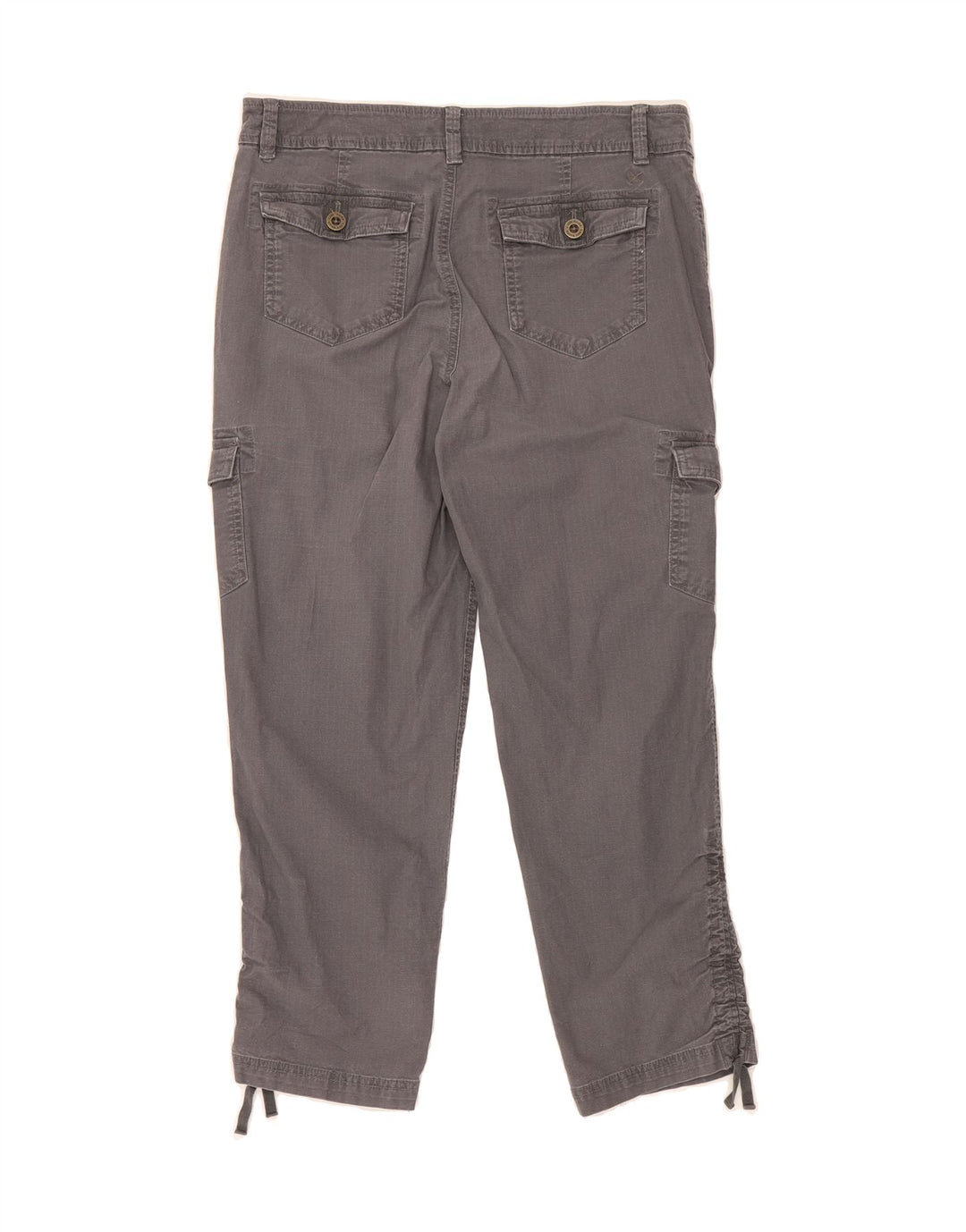 EDDIE BAUER Womens Straight Cropped Trousers US 6 Medium W34 L25 Grey Vintage Eddie Bauer and Second-Hand Eddie Bauer from Messina Hembry 