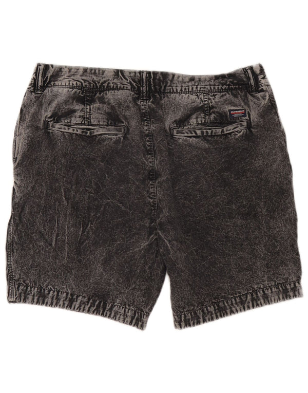 Superdry Short en Jean W34 Large Gris Coton Homme
