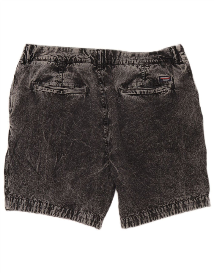 Superdry Short en Jean W34 Large Gris Coton Homme
