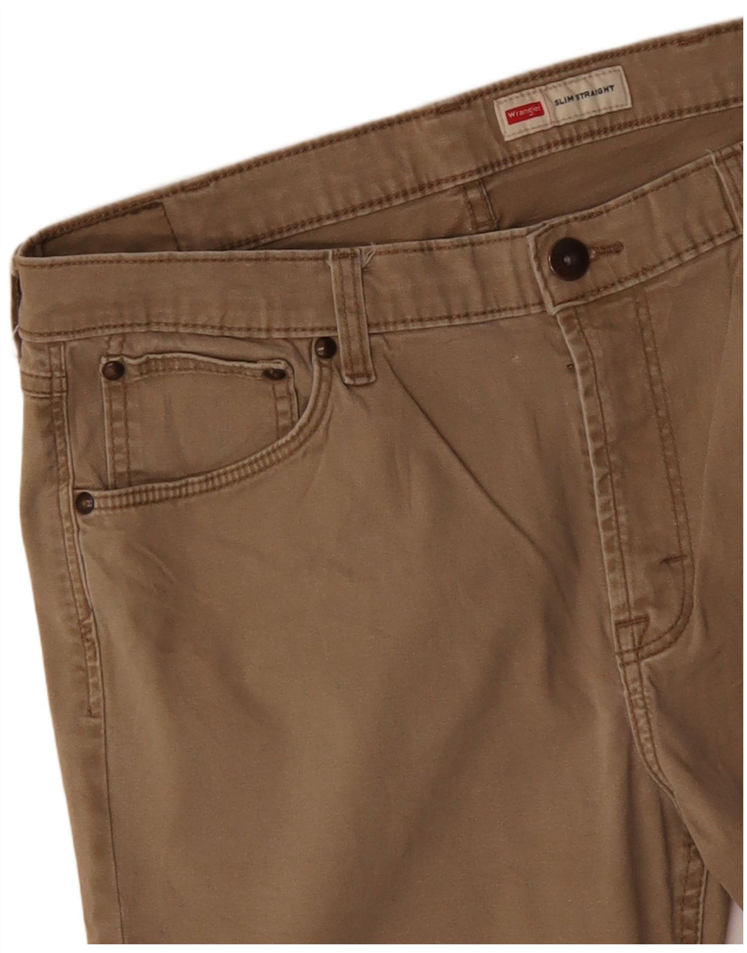 WRANGLER Pantalon décontracté droit slim pour homme W36 L29 Beige