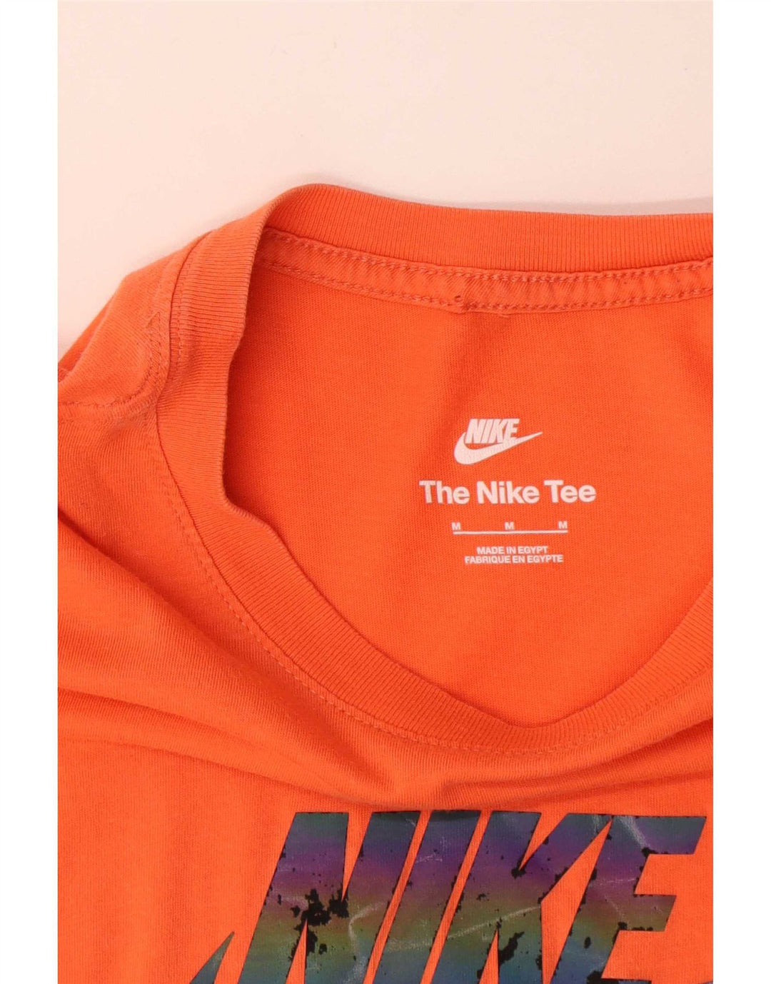 Nike T-shirt graphique pour homme en coton orange moyen