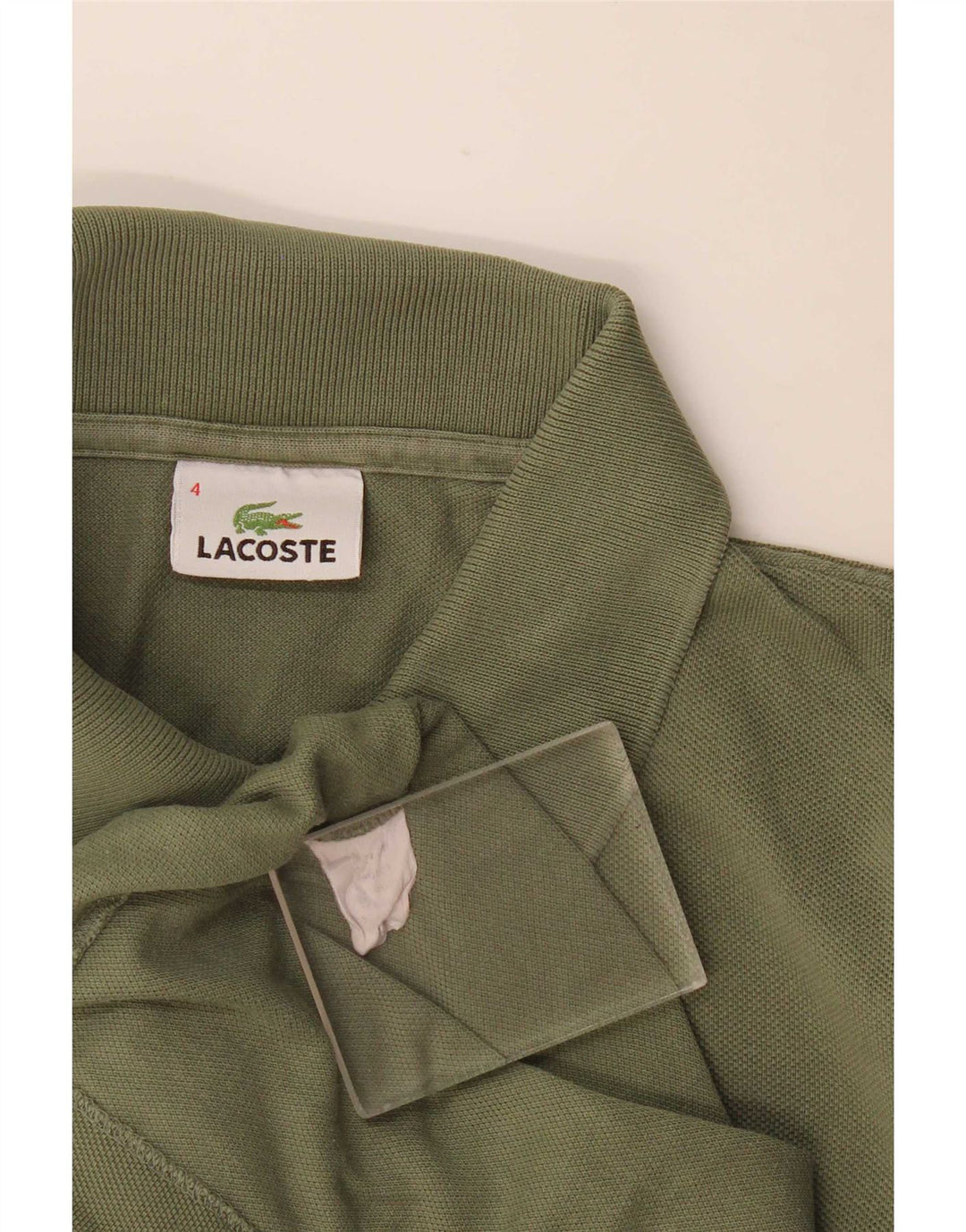 Lacoste Polo Homme Taille 4 Coton Kaki Moyen