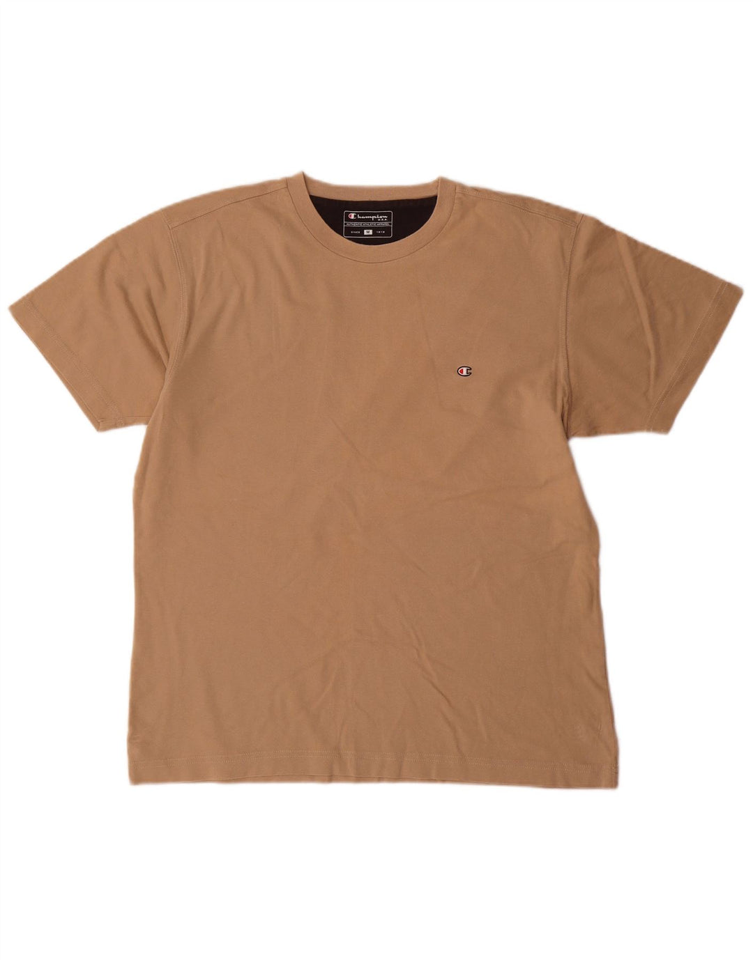 CHAMPION T-Shirt Homme Coton Beige Moyen